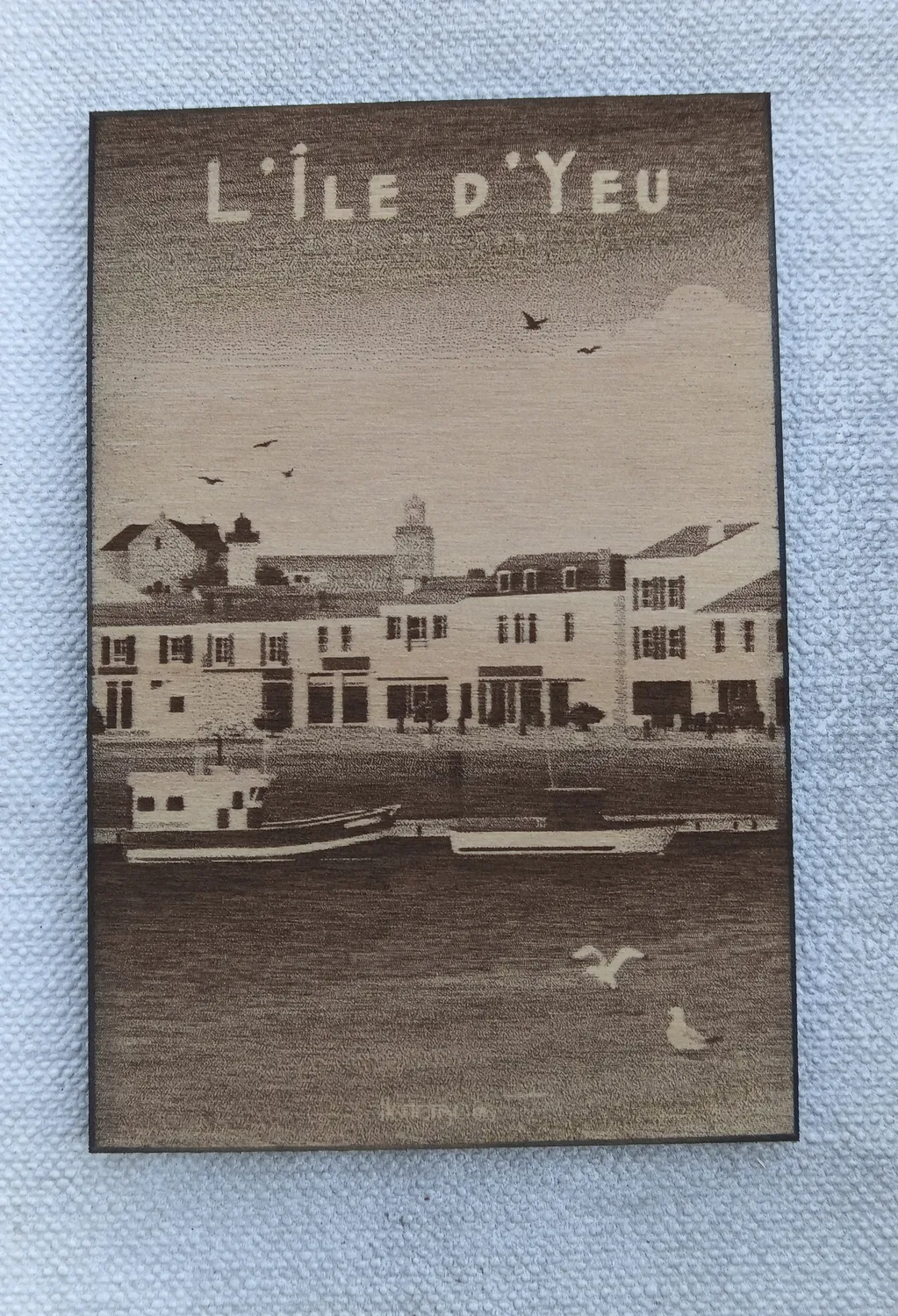 enseigne sur bois sur mesure noirmoutier